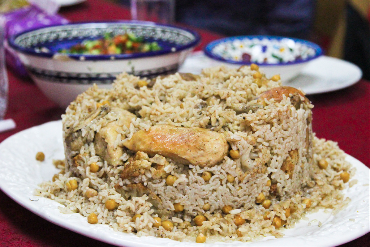 Maqloubeh is served. (Photo: Megan Hanna)